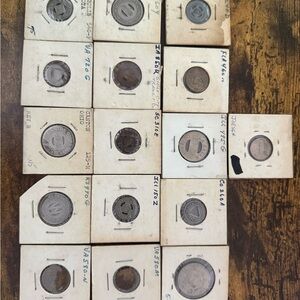 Vintage transit token collection - 16 in total